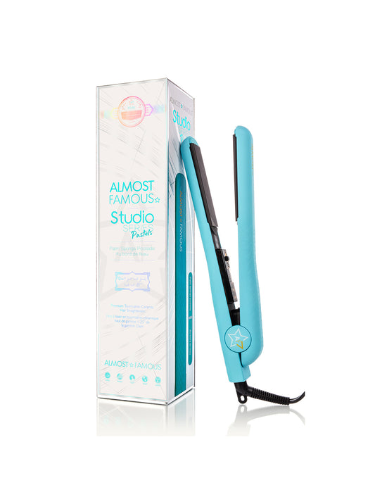 Almost Famous 1.25" Studio Series Flat Iron with Luxe Gemstone Plates